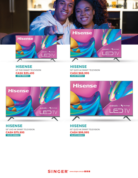 HISENSE 43" FHD SMART TELEVISION