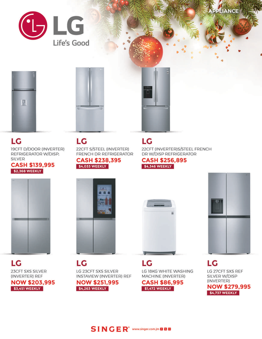 LG  22CFT S/STEEL FRENCH DR REFRIGERATOR