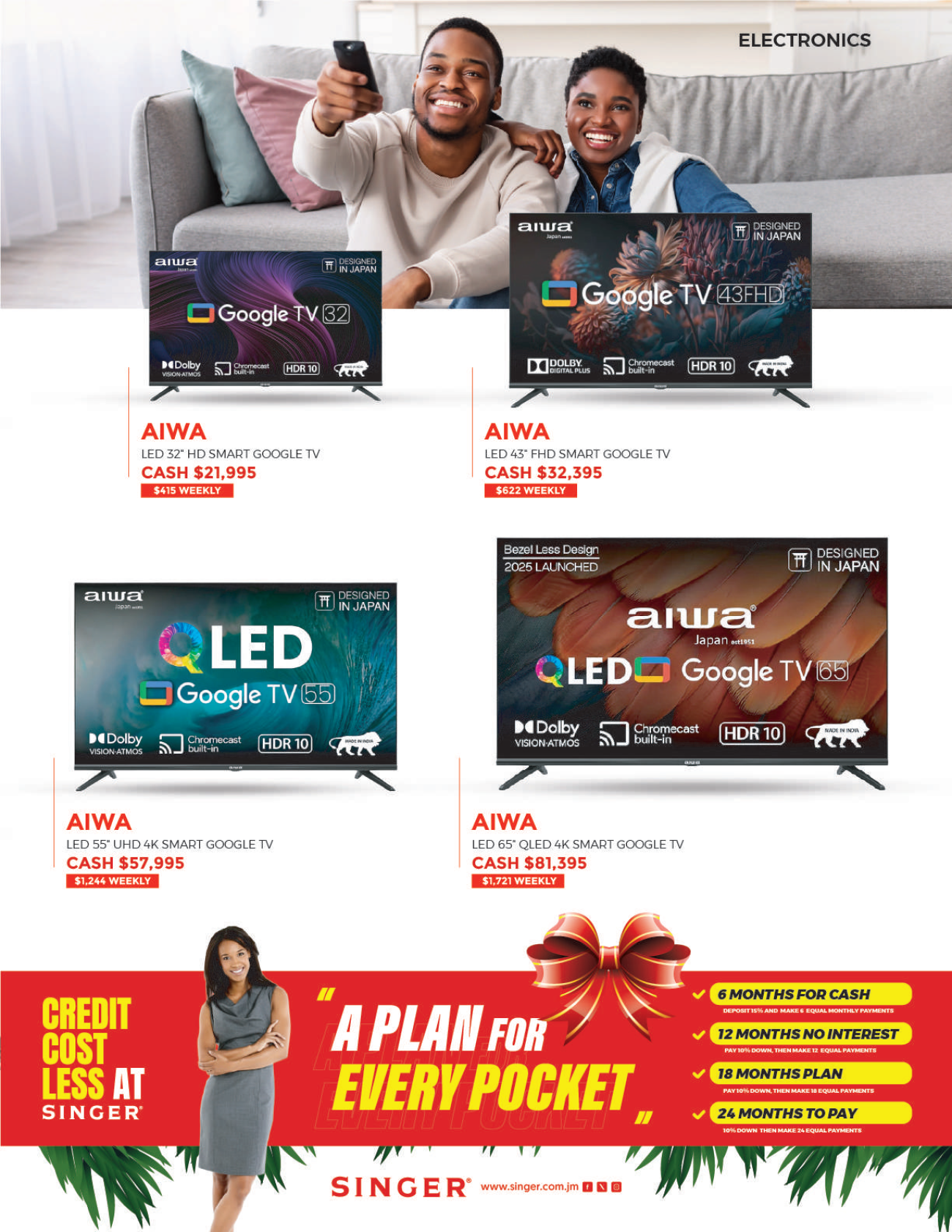 AIWA LED 32" HD SMART GOOGLE TV