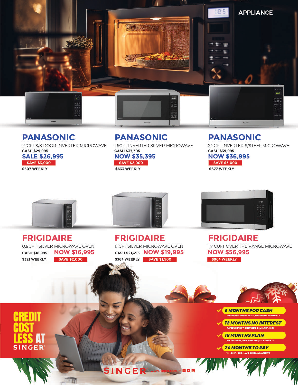 PANASONIC 1.2CFT S/S DOOR INVERTER MICROWAVE