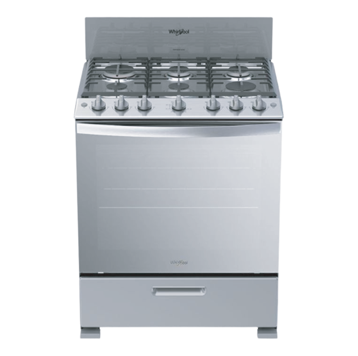 WHIRLPOOL 30" 6 BURNER GAS STOVE