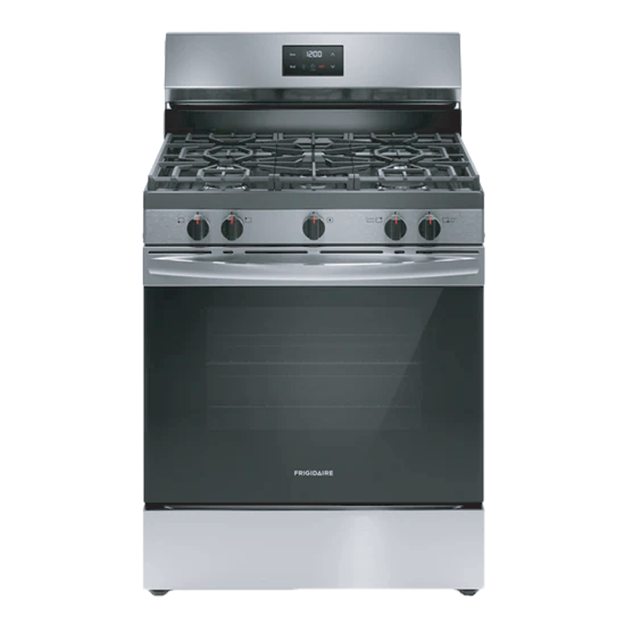 FRIGIDAIRE 30" S/STEEL 5 BURNER GAS STOVE