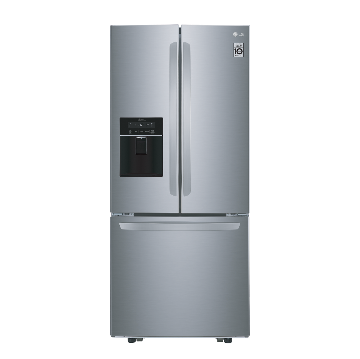 LG  22CFT S/STEEL FRENCH DR W/DISP REFRIGERATOR