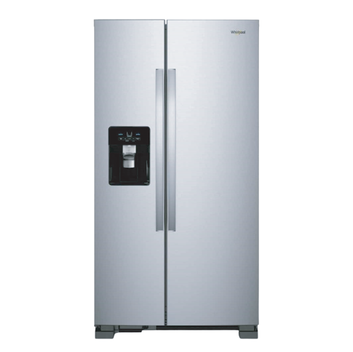 WHIRLPOOL 25CFT SXS REFRIGERATOR S/STEEL W/DISP