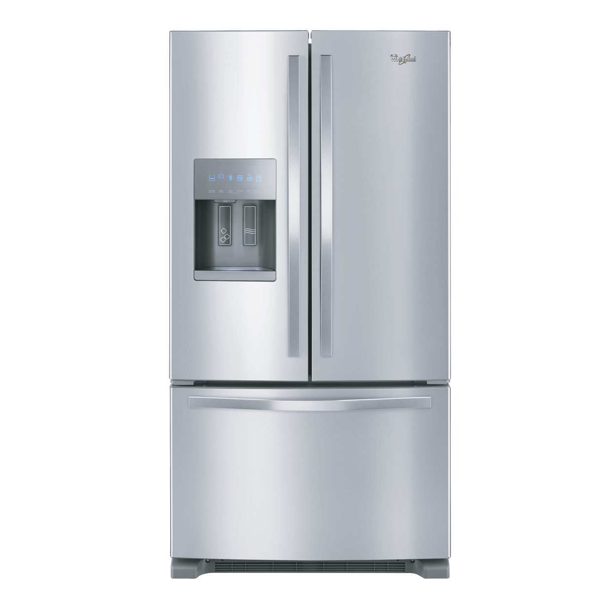 WHIRLPOOL 25CFT FRENCH DR S/STEEL REF W/DISP