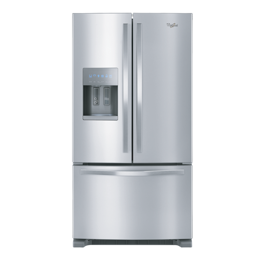 WHIRLPOOL 25CFT FRENCH DR S/STEEL REF W/DISP
